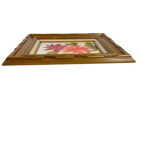 Timeless Hollywood Regency Original Floral Oil Painting Wall Art Wood Frame VTG - Picture 5 of 8